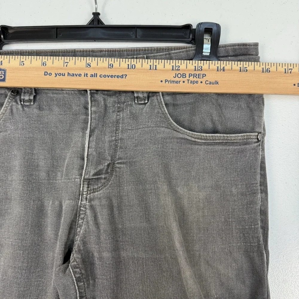 Perry Ellis Skinny Fit Stretch Jeans Men's 30x30 Gray Cotton Blend Low Rise